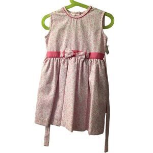 Mandi Boutique Floral dress sleeveless pink/white NWT Toddler Dress 2T Cotton
